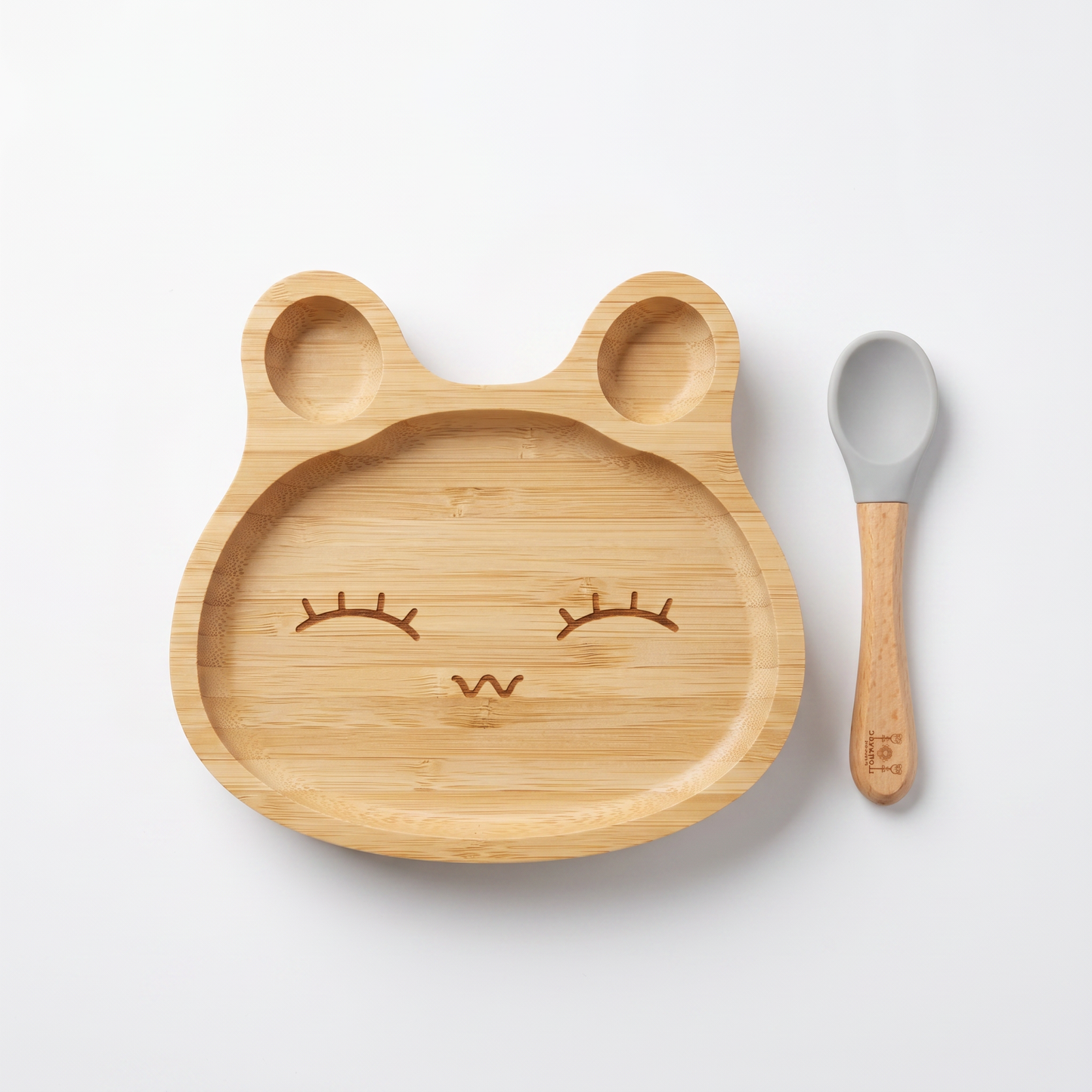 Prato de Bambu com Colher — Teddy